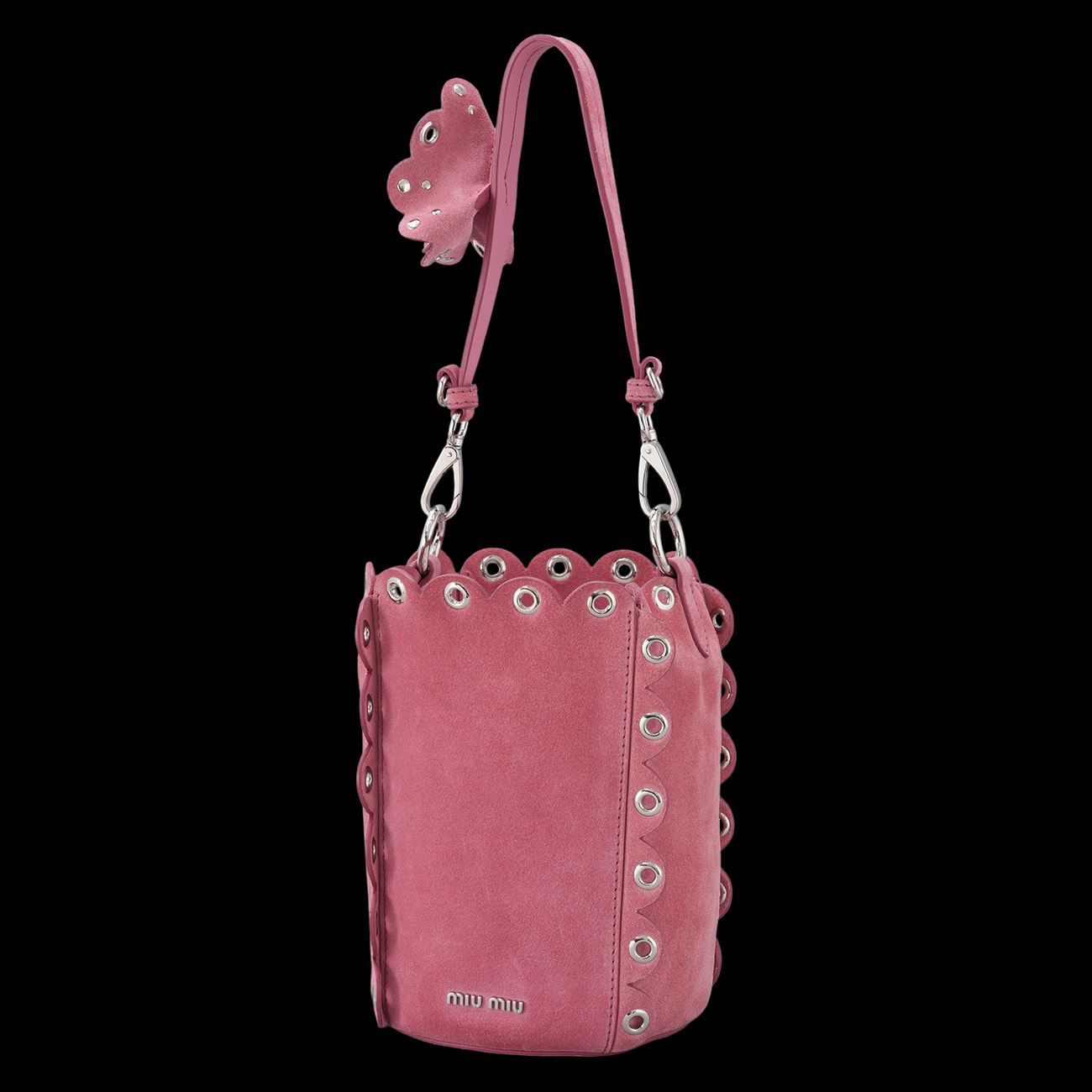 MIU MIU(USED)미우미우 5BE017 스웨이드 버킷백